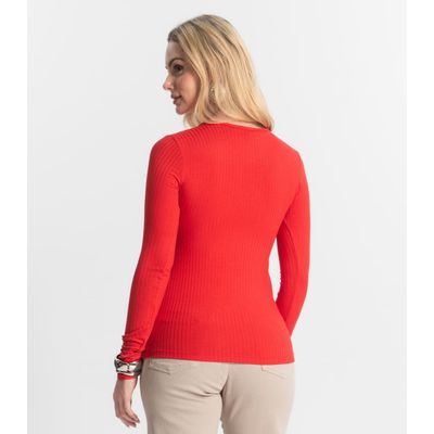 Blusa Feminina Canelada Select Vermelho G / Vermelho