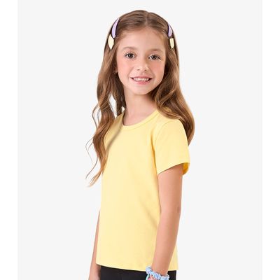 Blusa Básica Infantil Cotton Leve Rovi Kids Amarelo 16 / Amarelo
