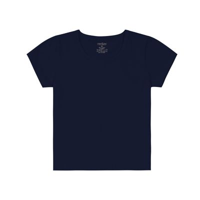 Blusa Básica Infantil Cotton Leve Rovi Kids Azul 16 / Azul