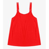 Blusa de Alça Feminina Visco Maquinetada Endless Laranja