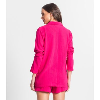 Blazer De Linho Strong Feminino Endless Rosa GG / Rosa