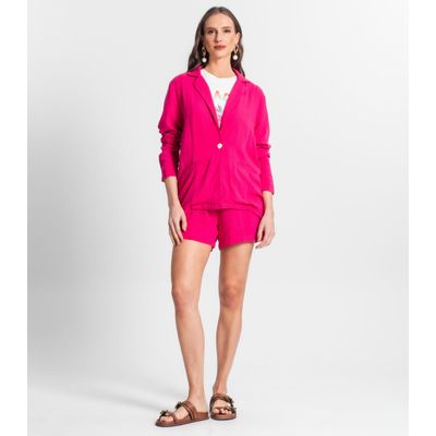 Blazer De Linho Strong Feminino Endless Rosa P / Rosa