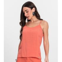 Blusa De Alças Feminina Linho Strong Endless Laranja