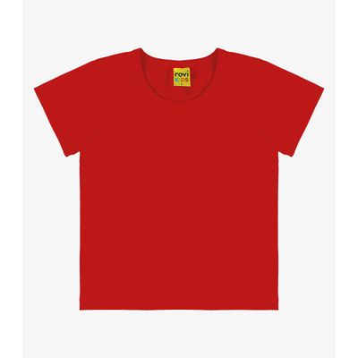 Blusa Básica Infantil Cotton Leve Rovi Kids Vermelho 16 / Vermelho