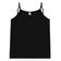 Blusa De Alça Semi Acabada Malha Delicate Rovitex Preto M / Preto