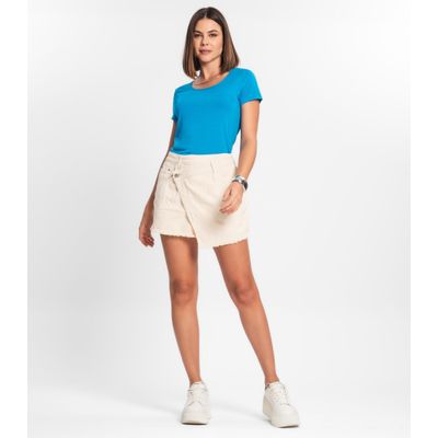 Blusa Feminina Básica Visco Tricot Rovitex Azul P / Azul