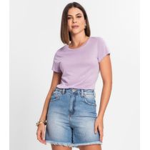 Blusa Feminina Básica Visco Tricot Rovitex Roxo