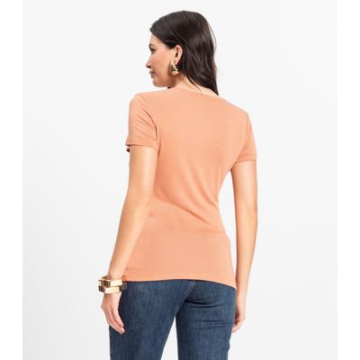 Blusa Feminina Básica Visco Tricot Rovitex Marrom M / Marrom