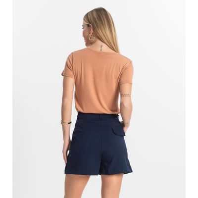 Blusa Feminina Básica Visco Tricot Rovitex Marrom GG / Marrom