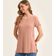 Blusa Básica Alongada Feminina Rovitex Marrom M / Marrom