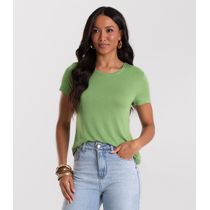 Blusa Feminina Básica Visco Tricot Rovitex Verde