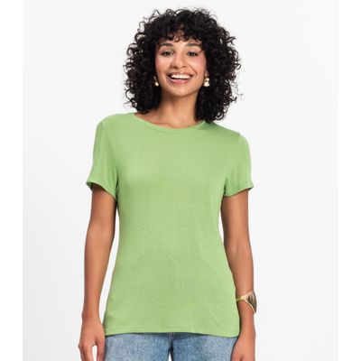 Blusa Feminina Básica Visco Tricot Rovitex Verde P / Verde