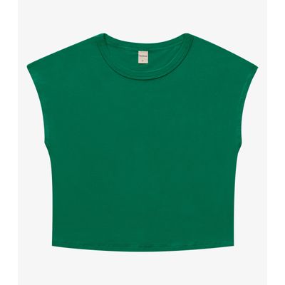 Blusa Básica Feminina Viscotorcion Rovitex Verde P / Verde