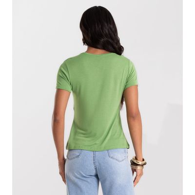Blusa Feminina Básica Visco Tricot Rovitex Verde M / Verde
