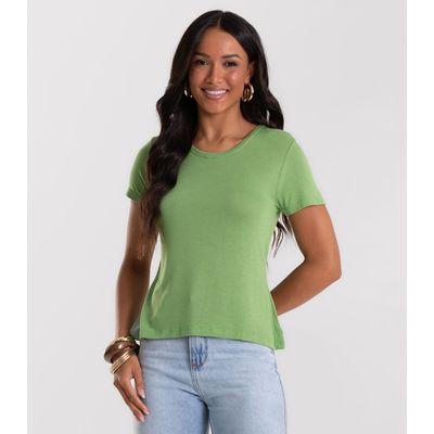 Blusa Feminina Básica Visco Tricot Rovitex Verde M / Verde