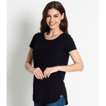 Blusa Feminina Andorra Flamê Básica Rovitex Preto
