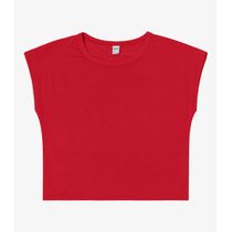 Blusa Básica Feminina Viscotorcion Rovitex Vermelho