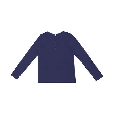 Blusa Feminina Com Botões Manga Longa Rovitex Azul G / Azul