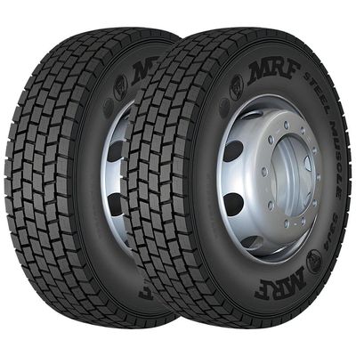 KIT 2 Pneus Mrf Tyres Steel Muscle S3J4 295/80 R22.5