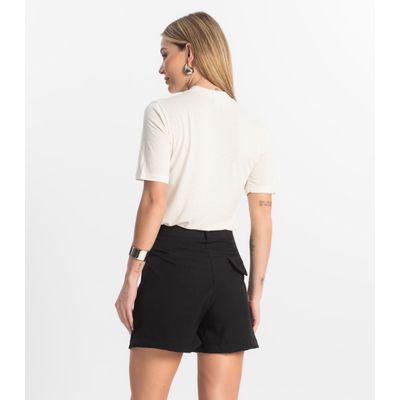 Blusa Feminina Básica em Malha Visco Rovitex Bege P / Bege