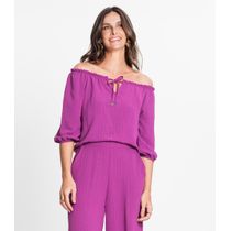 Blusa Feminina Ciganinha Rovitex Roxo