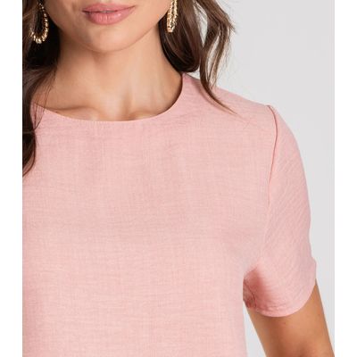 Blusa Feminina de Tecido Dianna Rosa P / Rosa