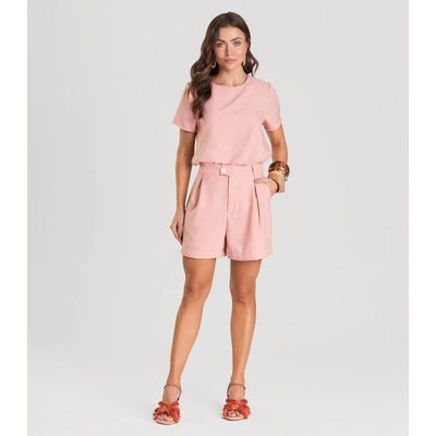 Blusa Feminina de Tecido Dianna Rosa G / Rosa