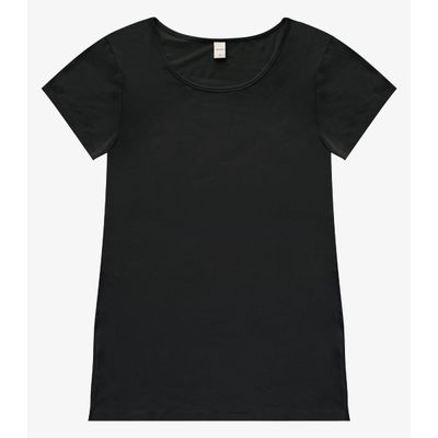 Blusa Básica Alongada Feminina Rovitex Preto M / Preto