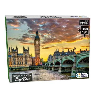 Quebra-Cabeça - 1000 peças - Big Ben - Pais e Filhos