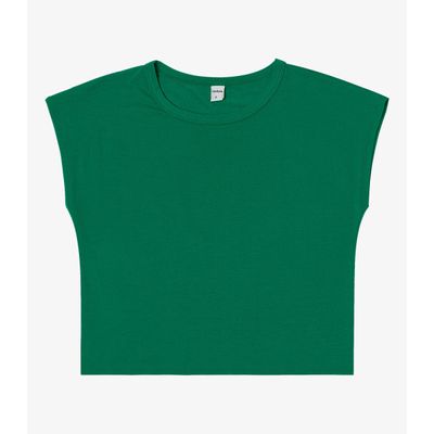 Blusa Básica Feminina Viscotorcion Rovitex Verde M / Verde