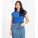 Blusa Básica Feminina Viscotorcion Rovitex Azul M / Azul