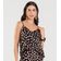 Blusa de Alça Feminina Estampada Dianna Preto GG / Preto