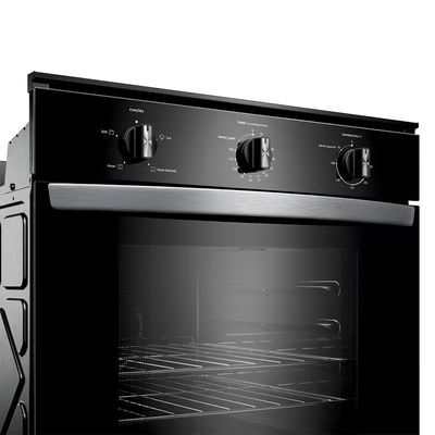 Forno Elétrico de Embutir 84 Litros COB84BE Porta Removível Timer Auto desligamento Luz Interna Consul Preto / 220V