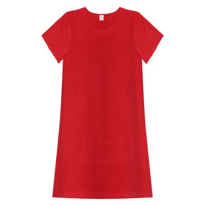 Blusa Básica Alongada Feminina Rovitex Vermelho M / Vermelho