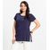 Blusa Básica Alongada Feminina Rovitex Azul GG / Azul
