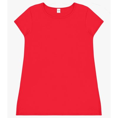 Blusa Básica Alongada Feminina Rovitex Vermelho M / Vermelho
