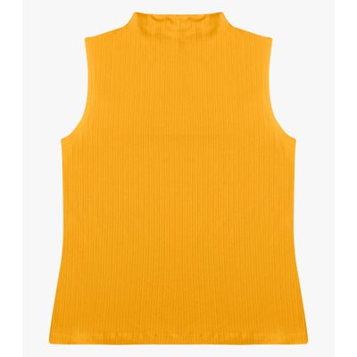 Blusa em Ribana Canelada Rovitex Amarelo P / Amarelo