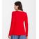 Blusa Feminina Canelada Com Manga Longa Rovitex Vermelho P / Vermelho