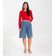 Blusa Feminina Canelada Com Manga Longa Rovitex Vermelho P / Vermelho