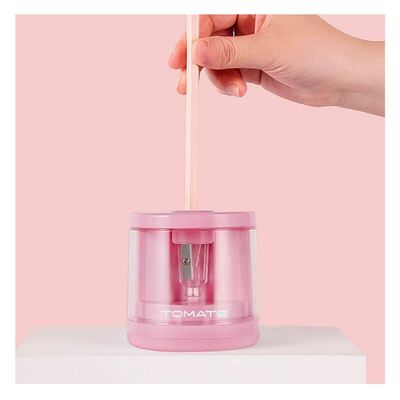 Apontador De Lápis Elétrico Prático E Rosa