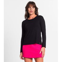 Blusa Feminina Canelada Manga Longa Básica Endless Preto