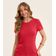 Blusa Feminina Básica Visco Tricot Rovitex Vermelho GG / Vermelho