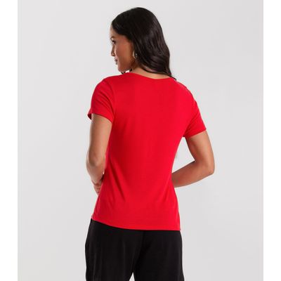 Blusa Feminina Básica Visco Tricot Rovitex Vermelho GG / Vermelho
