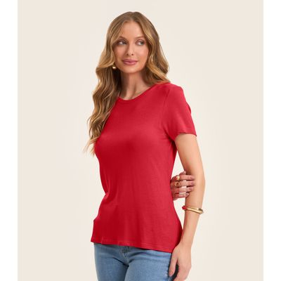 Blusa Feminina Básica Visco Tricot Rovitex Vermelho GG / Vermelho