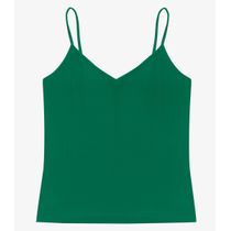 Blusa De Alça Feminina Ribana Canelada Rovitex Verde