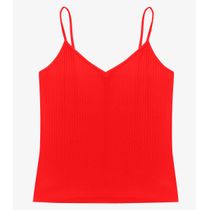 Blusa De Alça Feminina Ribana Canelada Rovitex Laranja