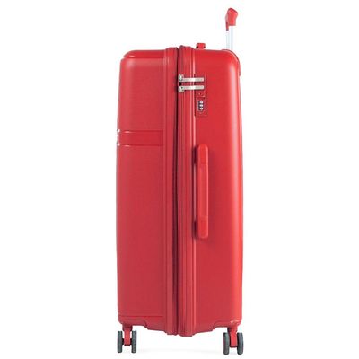 Mala de Viagem Grande 32kg Polipropileno 4 Rodas Santiago Vermelha G / Vermelho