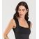 Blusa Feminina Com Decote Quadrado Dianna Preto P / Preto