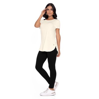 Blusa Feminina Andorra Flamê Básica Rovitex Bege P / Bege