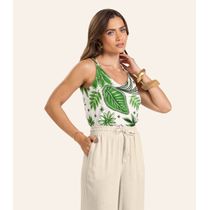 Blusa de Alça Feminina Endless em Viscotorcion Verde